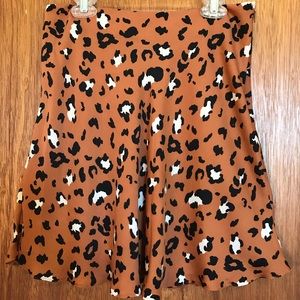 Urban Outfitters Leopard Print Mini Skirt